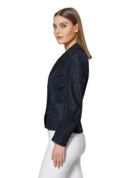 Jeans-Blazer Mit Wasch-Effekten Darkblue -Madeleine Mode 010902b814a4227002ffdc737e15395b