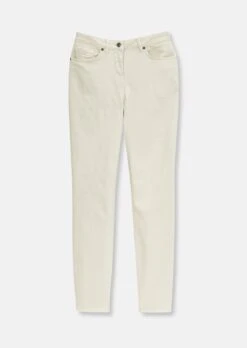 Jeans Mit Feinem Fransensaum Kiesel -Madeleine Mode 01792375f699e61b028a0fca322a96e7