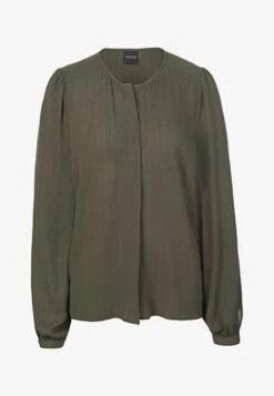 ELEGANTE USE - Bluse - Dunkelolivgrün/goldfarben -Madeleine Mode 01a999451dbb419d8b1b35d68172b009