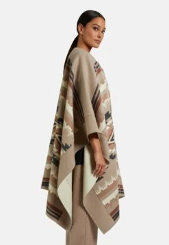 DOUBLEFACE-MIT INNEN - Cape - Cappuccino Multicolor -Madeleine Mode 02089c1334364d02873d25b97c377918