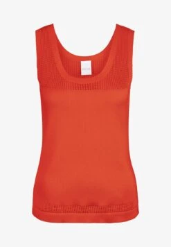 MIT AJOURMUSTER - Top - Papaya -Madeleine Mode 02cc662661c44f39ac79fcc1402e91a7