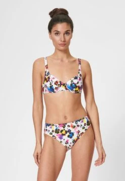 MIT ABSTRAKTEM PRINT - Bikini - Weiß Multicolor