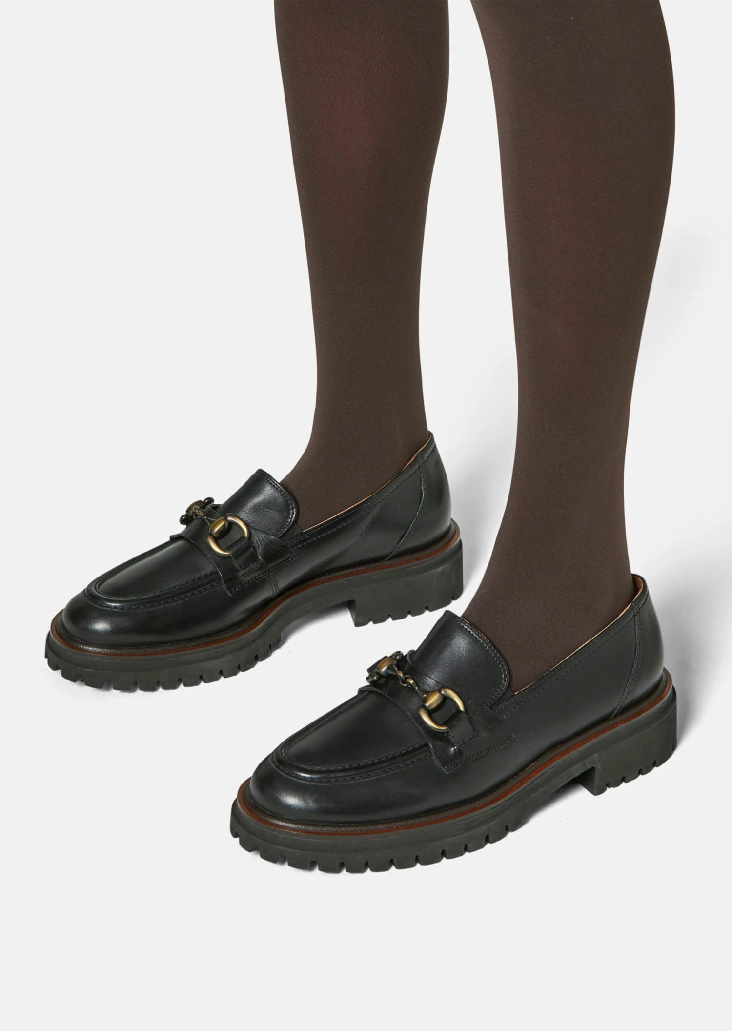 Paul Green – Leder-Mokassins Mit Profilboden Schwarz 3 Paul Green – Leder-Mokassins Mit Profilboden Schwarz