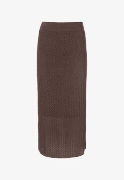 WADENLANGER AUS - Bleistiftrock - Mocca 13 WADENLANGER AUS - Bleistiftrock - Mocca -Madeleine Mode 04ebee9911e94441b337224535d66271