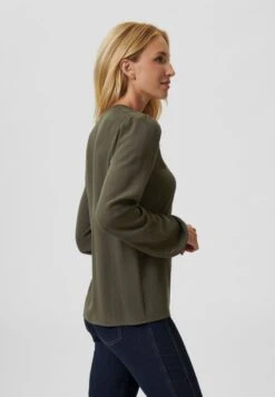 ELEGANTE USE - Bluse - Dunkelolivgrün/goldfarben -Madeleine Mode 05ca5e8dcf6247b4a9085fd0458657d6