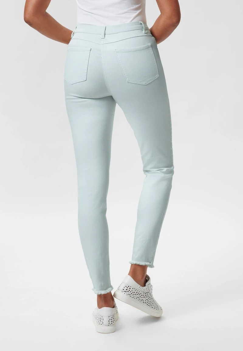 MIT STICKEREI UND FRANSENSAUM - Jeans Slim Fit - Hellmintgrün 5 MIT STICKEREI UND FRANSENSAUM - Jeans Slim Fit - Hellmintgrün – Bild 3