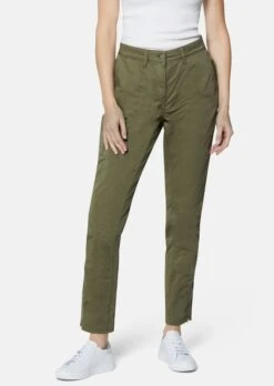 Hose Mit Nachhaltiger Baumwolle Oliv