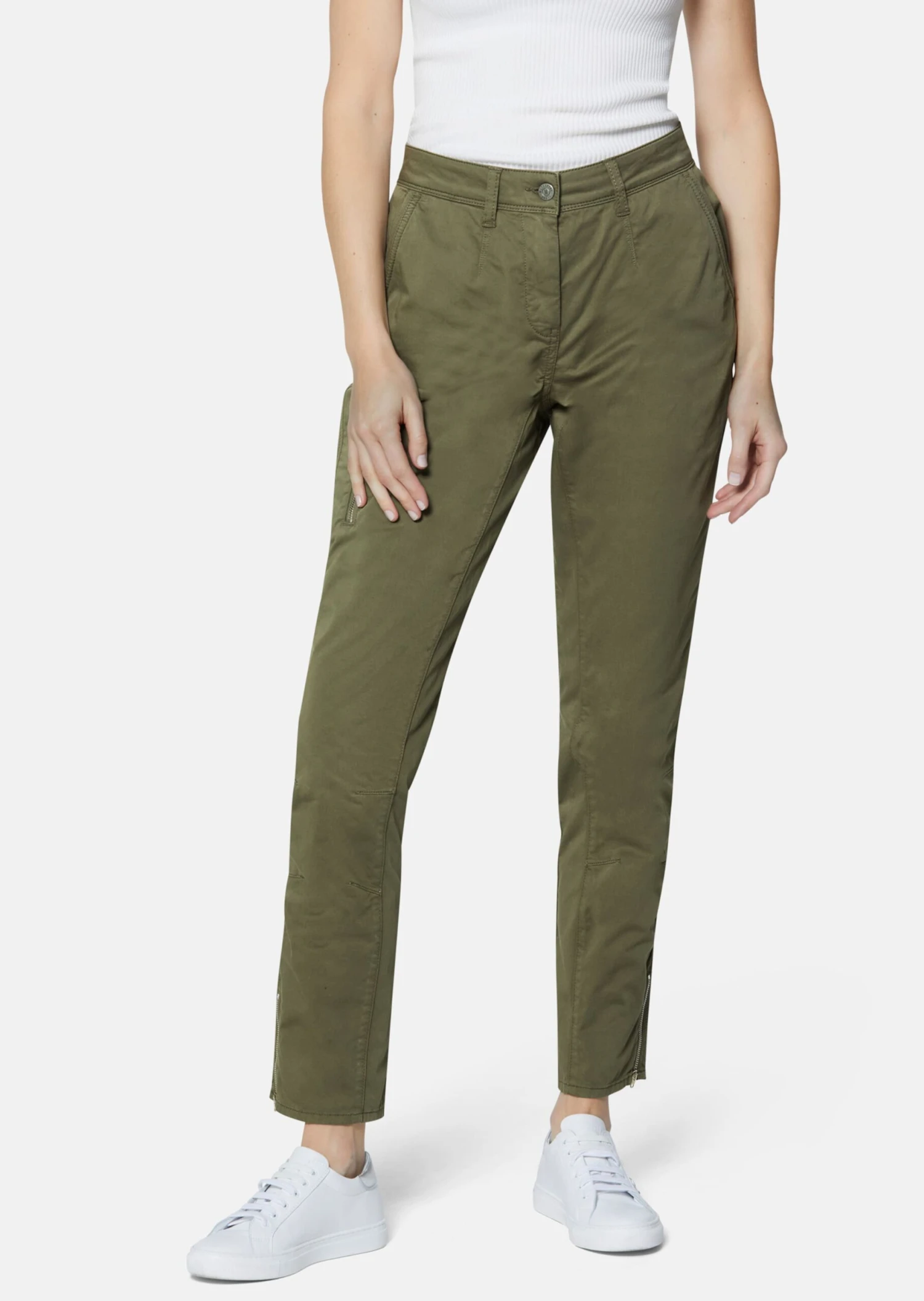 Hose Mit Nachhaltiger Baumwolle Oliv 3 Hose Mit Nachhaltiger Baumwolle Oliv