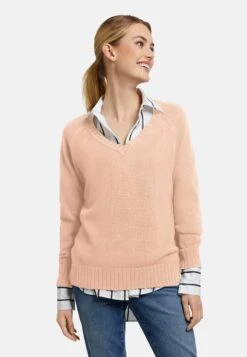 Strickpullover - Hellapricot