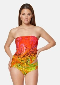 Féraud – Tankini Mit Paisleyprint Limonengrün / Multicolor