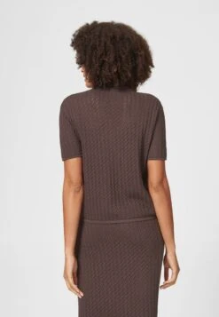 HALBARM AUS AJOUR-STRICK - Poloshirt - Mocca -Madeleine Mode 0790566917ee44269a293f0fa5c2066d