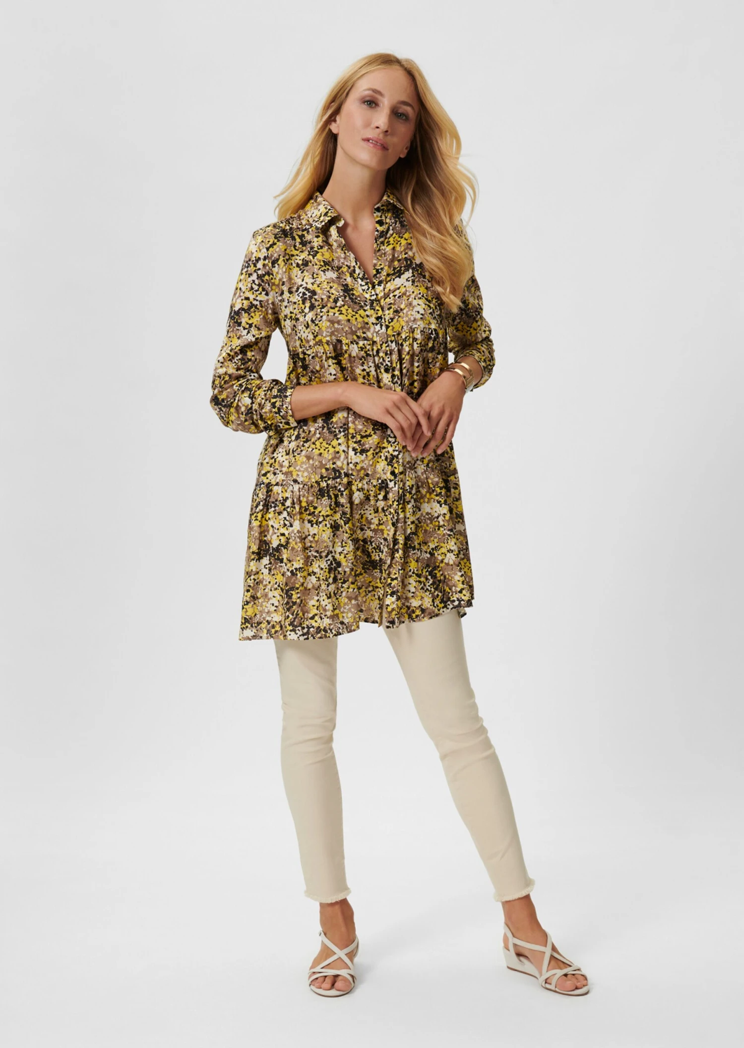 Hemd Zitronengelb / Weiß 4 Hemd Zitronengelb / Weiß – Bild 2