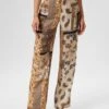 GEMUSTERTE - Stoffhose - Champagner/multicolor -Madeleine Mode 099d00339029448cb61c197876d6fd55