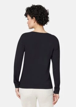 Sweatshirt Mit Dekorativem Flower Print Schwarz -Madeleine Mode 0abbeeb42939f54f8676cceb3956ba6f