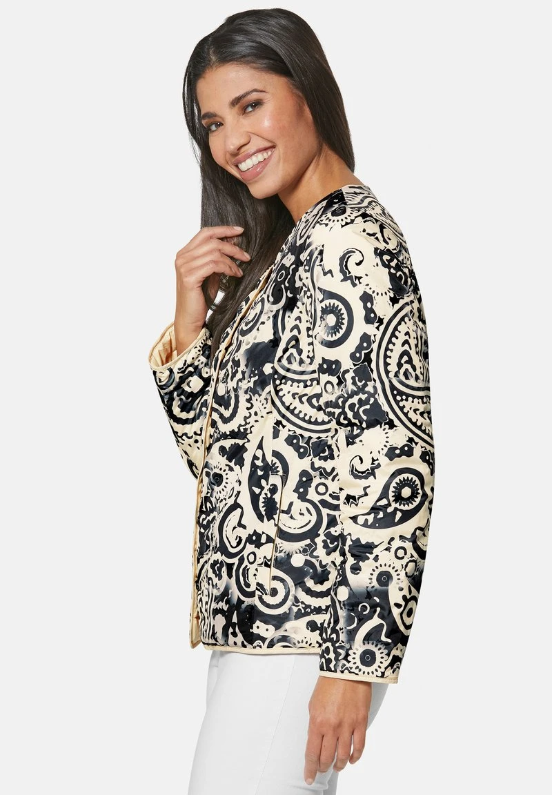 WENDE MIT PAISLEYDRUCK - Daunenjacke - Champagner Schwarz 6 WENDE MIT PAISLEYDRUCK - Daunenjacke - Champagner Schwarz – Bild 4