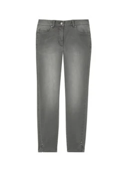 Schlanke 7/8-Jeans Mit Strass-Dekoration Grey -Madeleine Mode 0d99233d9a14de7db0ebc49fbd2a5170