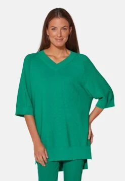 Strickpullover - Smaragd