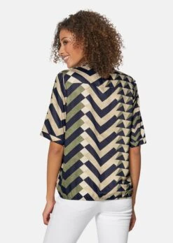 Wickelbluse Mit Muster Oliv / Multicolor 10 Wickelbluse Mit Muster Oliv / Multicolor -Madeleine Mode 11628022fdbe89e2b49741cc99942fc0