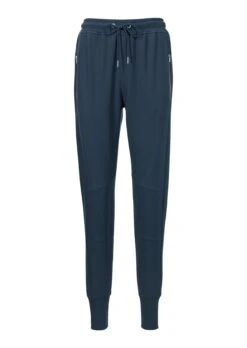 Jogg-Pants Mit Reißverschlusstaschen Stahlblau