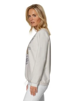 Sweatshirt Creme / Multicolor -Madeleine Mode 1537efad7fd46cdee9b984fed5acfcc6