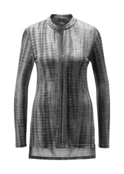 Blusenshirt Schwarz / Silberfarben