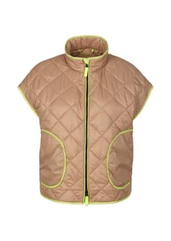 Steppweste Muskatbraun / Neongrün -Madeleine Mode 18f4441f15fee289ab8dad179a15f2f4