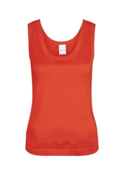 Stricktop Mit Ajourmuster Papaya -Madeleine Mode 1ab7d473bf02542df3af81890a070f4c