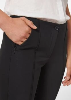 Schlanke Stretch-Hose Mit Biesen Schwarz 13 Schlanke Stretch-Hose Mit Biesen Schwarz -Madeleine Mode 1b7d94601e5ed0bd282e314102cef77e