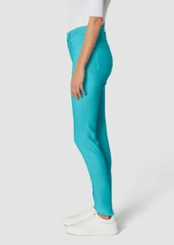 Schlanke Jeans Mit Fransensaum Karibikblau -Madeleine Mode 1c61da76098856a0cdf94dbe3dcbc2de