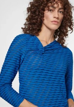 MIT KNOTEN - Langarmshirt - Azurblau -Madeleine Mode 1e49e086aca948be80e467d5b454a564