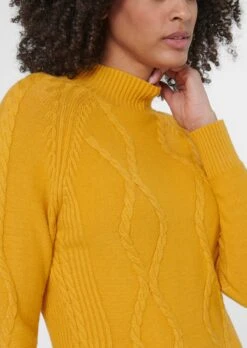 Strickkleid Curry -Madeleine Mode 20a46cf874834e1dddc483699bc4d581