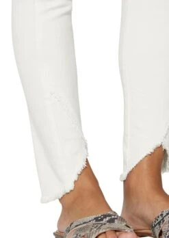 Schlanke Jeans Mit Fransensaum Wollweiß -Madeleine Mode 2236b9150323bf8f4b0470b26e7e27e3