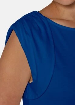 Ärmelloses Shirt Mit U-Boot-Ausschnitt Royalblau -Madeleine Mode 249e566e1a86b35a1ec11953fcbce9e9