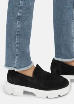 Jeans Mit Feinem Fransensaum Bleached -Madeleine Mode 251ae42b3dc7f785a6127ae32069f35a