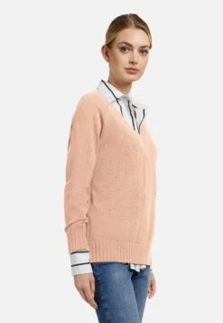 Strickpullover - Hellapricot -Madeleine Mode 25911bd9678f452e8c2315eb763efe2e