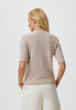 MIT KURZEN ÄRMELN - T-Shirt Basic - Bisquit Melange -Madeleine Mode 263325af7ca74a8faf824cf545264201