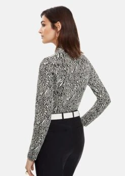 Langarmshirt In Modischer Strukturoptik Weiß / Schwarz -Madeleine Mode 280bf0da629bbed0ae84a8e0df22699b