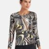 Shirt Mit Abstraktem Animalprint Schwarz / Multicolor -Madeleine Mode 28d7046a98512cc5f2bb63460baf12b1