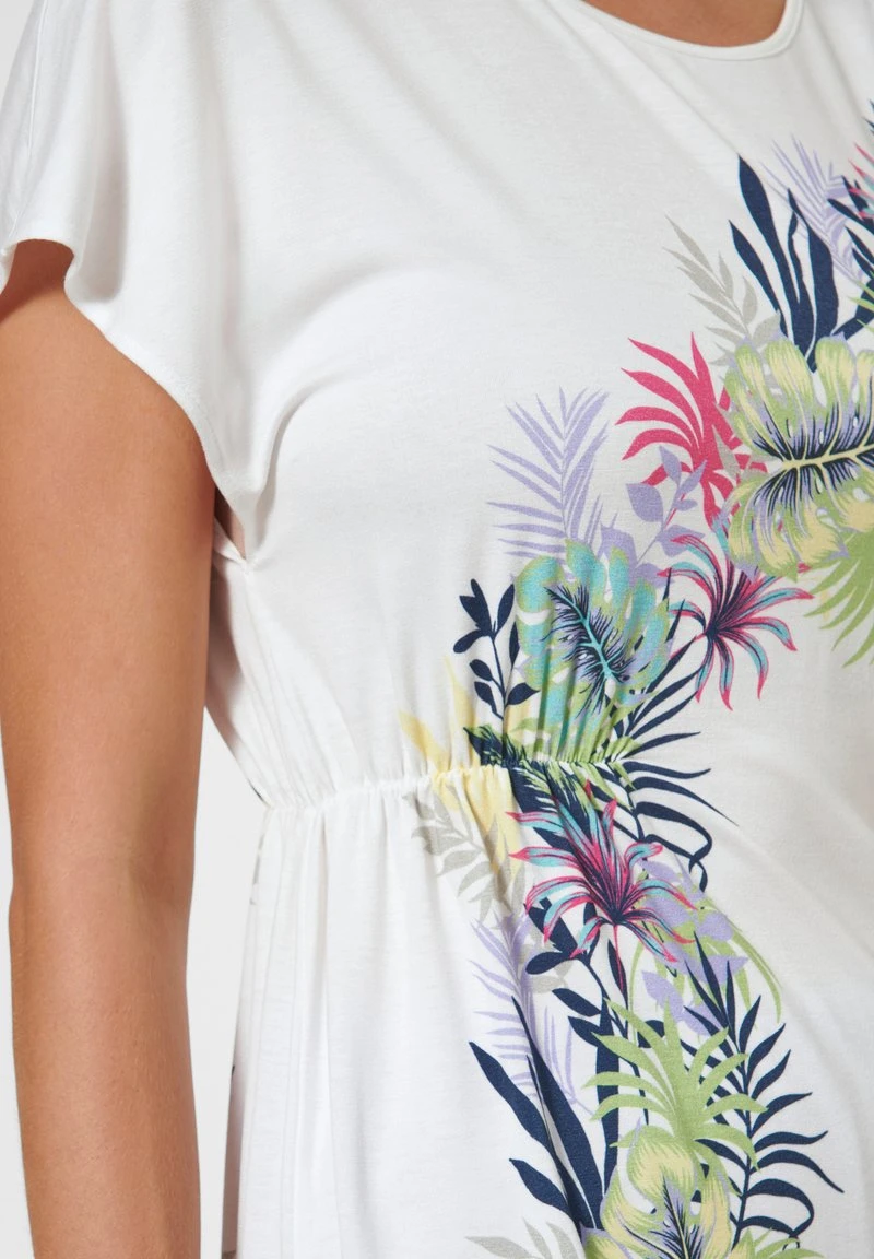 SET MIT EDLEM PRINT - Nachtwäsche Set - Weiß/flieder 7 SET MIT EDLEM PRINT - Nachtwäsche Set - Weiß/flieder – Bild 5