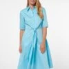 MIT KURZEN ÄRMELN - Blusenkleid - Helltürkis -Madeleine Mode 2c11b4840ac9448d969572686d78f07c