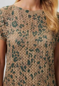 MIT KURZEN ÄRMELN - T-Shirt Print - Camel Multicolor -Madeleine Mode 2d7c06a413ee46e1852cc5003546b219