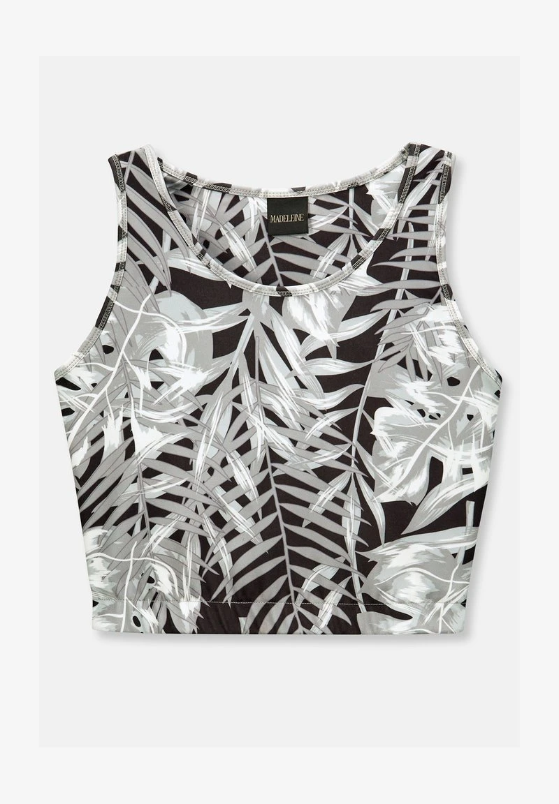 MIT BLÄTTERPRINT - Bustier - Schwarz Eisgrau Multicolor 8 MIT BLÄTTERPRINT - Bustier - Schwarz Eisgrau Multicolor – Bild 6