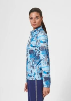 Sportjacke Mit Zierplättchen Und Logo Frostblau / Multicolor -Madeleine Mode 303216e427dcd021e034a23ae28a044a