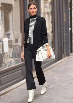 Hose In Stretch-Qualität Schwarz -Madeleine Mode 307722aa78fc81e245953a3d2f3a9216