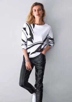 Kunstlederhose Schwarz -Madeleine Mode 30f9360685459026cb4ebf7ca8f5a623