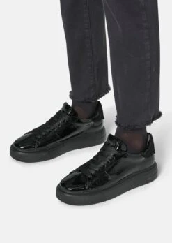 Kennel & Schmenger – Sneaker Aus Lackleder Schwarz