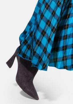 Langer Plissee-Rock In Angesagtem Karo-Dessin Seeblau / Multicolor 12 Langer Plissee-Rock In Angesagtem Karo-Dessin Seeblau / Multicolor -Madeleine Mode 3150c89e2ffabdd4b37568ab6fc05db1