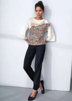 Loungehose Mit Strassverzierung Schwarz -Madeleine Mode 335841d7fc452102e92232eb31810d21