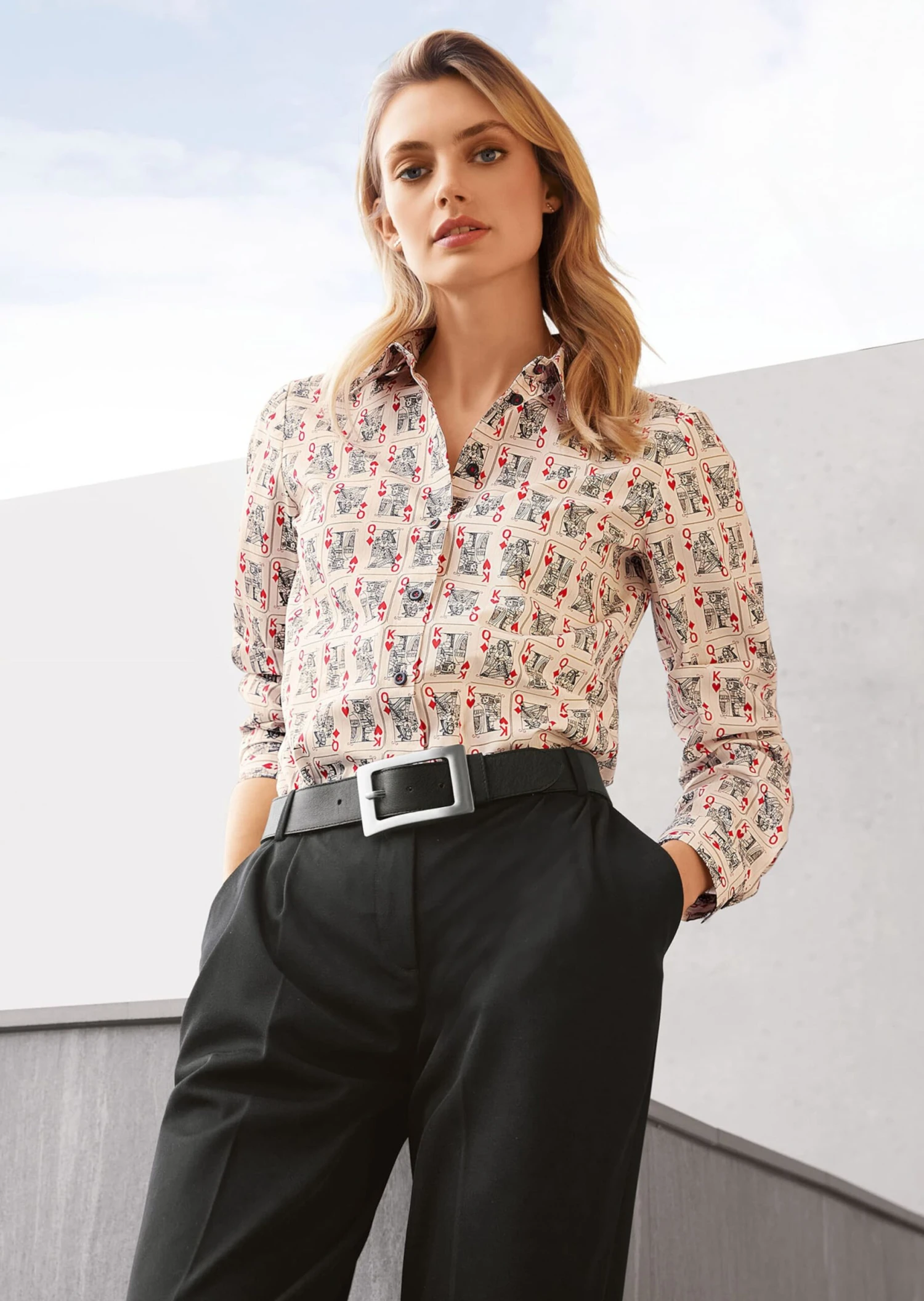 Bluse Weiß / Multicolor 9 Bluse Weiß / Multicolor – Bild 7