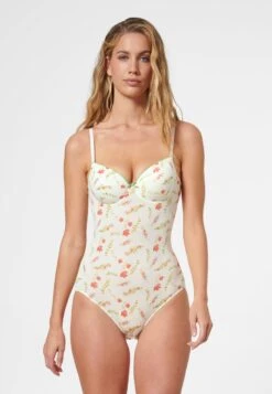 MIT BLÜTENPRINT - Body - Creme Multicolor